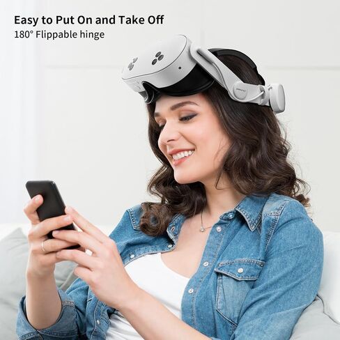 annapro VR Upgrade Kit for Meta Quest 3/3S: Elite Battery Head Strap 6500mAh + G1 Controller Grips with Adjustable Straps, Enhanced Comfort & Improved Control Experience in Saudi Arabia