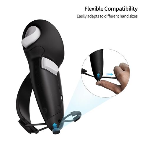 annapro VR Upgrade Kit for Meta Quest 3/3S: Elite Battery Head Strap 6500mAh + G1 Controller Grips with Adjustable Straps, Enhanced Comfort & Improved Control Experience in Saudi Arabia