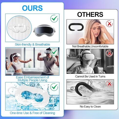 zxbaers VR Face Cover, Disposable VR Face Mask Pads Facial Interface, 4 PCS Yeti 20 Oz Tumbler Lid with 4 Magnetic Slider Replacement in Kuwait