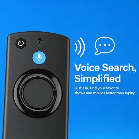 ORQRQO Replacement Voice Remote for Fire Series, TV Stick (HD, 4K, Plus, Select, 4K Max, Lite), TV Cube and Omni, Ember, Insignia, Toshiba, Smart TVs in Kuwait