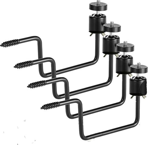 Trail Camera Tree Mount, 4 Pack Tracking Bracket, Tree 1/4" x 20 Screw，360° Rotatable Interface Trailcam Holder for Hunting with Camouflage Style，Trail Camera Holder in Kuwait