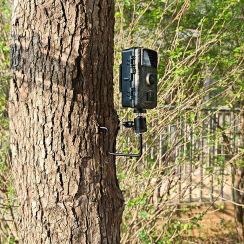 Trail Camera Tree Mount, 4 Pack Tracking Bracket, Tree 1/4" x 20 Screw，360° Rotatable Interface Trailcam Holder for Hunting with Camouflage Style，Trail Camera Holder in Kuwait