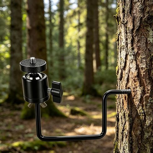 Trail Camera Tree Mount, 4 Pack Tracking Bracket, Tree 1/4" x 20 Screw，360° Rotatable Interface Trailcam Holder for Hunting with Camouflage Style，Trail Camera Holder in Kuwait