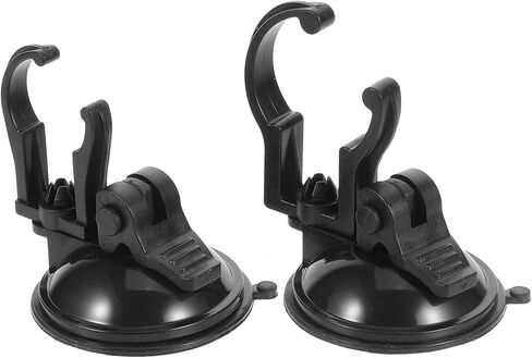 2pcs Aquarium Light Holders Fish Tank Clamp with Suction Cup Abs Black in Kuwait