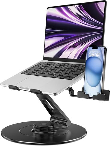 LOXP Adjustable 10-17.3" Laptop Stand for Desk with Larger Base in Kuwait