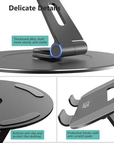 LOXP Adjustable 10-17.3" Laptop Stand for Desk with Larger Base in Kuwait