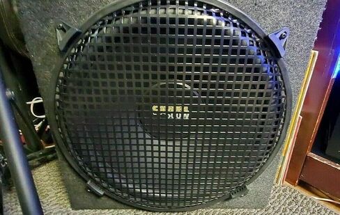 Pair of 18 Inch 18" Universal Metal Car Audio Speaker SubWoofer Waffle Grill Protector Cover with Clips and Screws in Kuwait