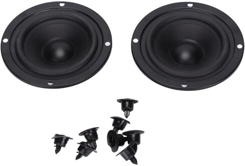 2Pcs Bass Enhancement Diaphragm with Stainless Steel Screws Passive Radiator DIY Replacement Kit for Woofer Speaker Repair in Kuwait