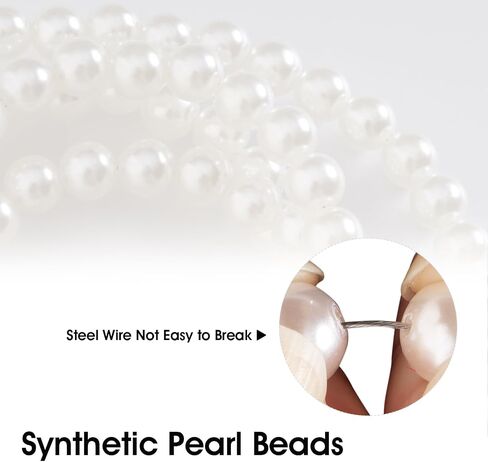Pearl Beaded Cell Phone Lanyard Crossbody Wrist Strap with Tether Tabs Detachable Women Cellphone Lanyards in Saudi Arabia
