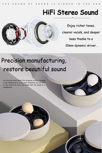 Invisible Earbuds Small Mini Wireless Bluetooth Earpiece Phone Discreet Earbud for Music, Home, Work in Kuwait
