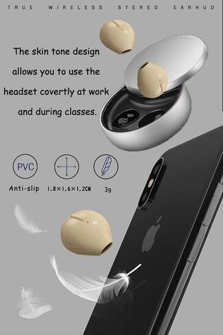 Invisible Earbuds Small Mini Wireless Bluetooth Earpiece Phone Discreet Earbud for Music, Home, Work in Kuwait