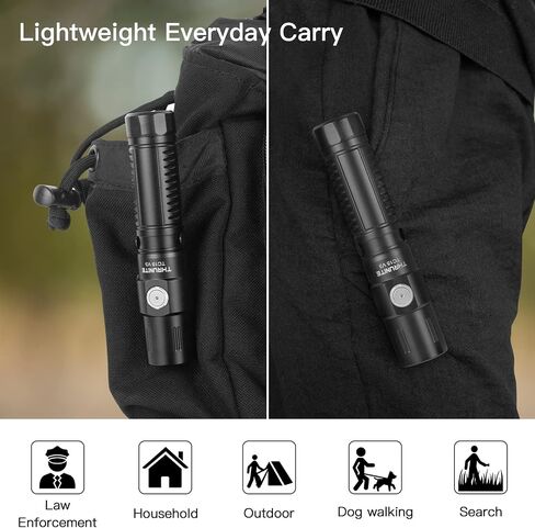ThruNite TC15 V3 LED Flashlight, 2403 High Lumens USB-C Rechargeable Flashlights, 732ft Beam EDC Tactical Flashlight, Pocket Handheld Flash Light for Camping, Emergency & Outdoor in Kuwait