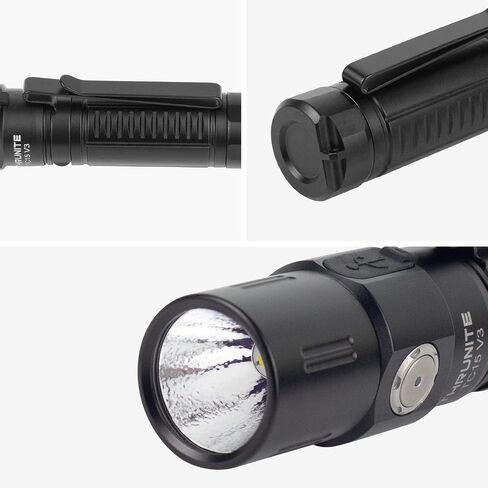 ThruNite TC15 V3 LED Flashlight, 2403 High Lumens USB-C Rechargeable Flashlights, 732ft Beam EDC Tactical Flashlight, Pocket Handheld Flash Light for Camping, Emergency & Outdoor in Kuwait