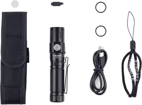 ThruNite TC15 V3 LED Flashlight, 2403 High Lumens USB-C Rechargeable Flashlights, 732ft Beam EDC Tactical Flashlight, Pocket Handheld Flash Light for Camping, Emergency & Outdoor in Kuwait