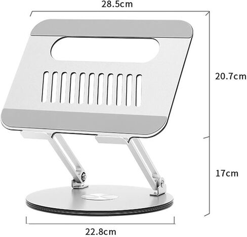 Heat Dissipation Laptop Stand 360° Rotatable Notebook Holder with 9.7-17.3 Inch in Saudi Arabia
