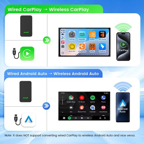 CarlinKit 5.0 Wireless CarPlay & Android Auto Adapter for Factory Wired Car in Saudi Arabia