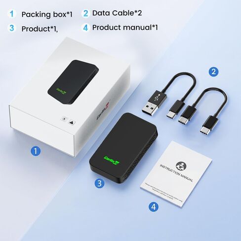 CarlinKit 5.0 Wireless CarPlay & Android Auto Adapter for Factory Wired Car in Saudi Arabia