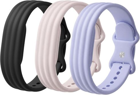 3 Pack Silicone Sport Bands Compatible with Google Fitbit Air Active Band for Women Men, Soft Waterproof Breathable Strap for Fitbit Air in Kuwait