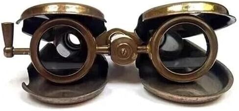 Handmade Brass Binoculars 4 Inch, Antique-Style Opera Glasses with Adjustable Focus, Vintage Nautical Binoculars for Theater, Bird Watching, Travel, Collectors & Gifts in Kuwait
