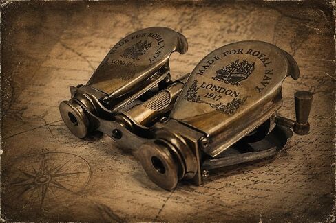 Handmade Brass Binoculars 4 Inch, Antique-Style Opera Glasses with Adjustable Focus, Vintage Nautical Binoculars for Theater, Bird Watching, Travel, Collectors & Gifts in Kuwait