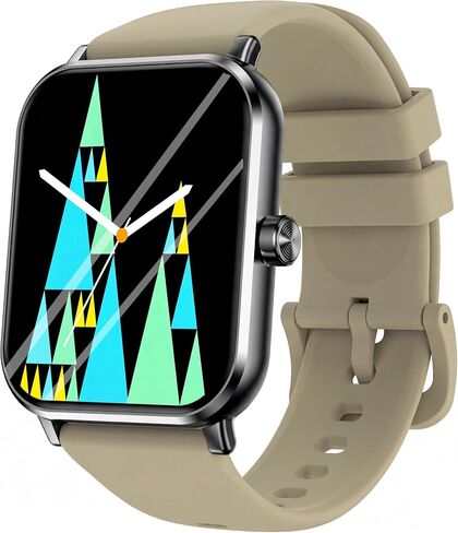 Jacoosa Smart Watch for Men Women, 1.83" HD Screen Bluetooth Call Smart Watch, 130+ Sports Modes Fitness Tracker, 5ATM Waterproof, Heart Rate & Sleep Monitor, Compatible with Android iOS in Saudi Arabia