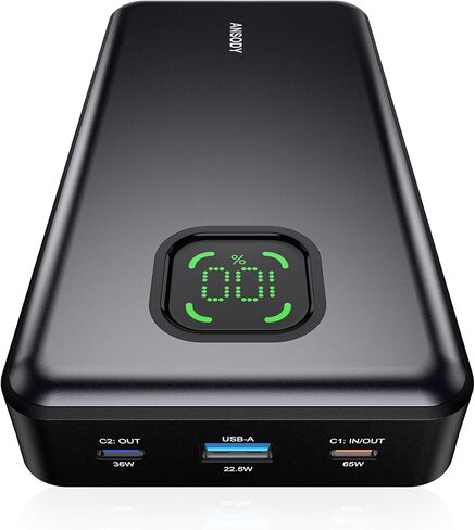 65W Laptop Power Bank, 25000mAh 101W Total Fast Charging Portable Charger in Kuwait