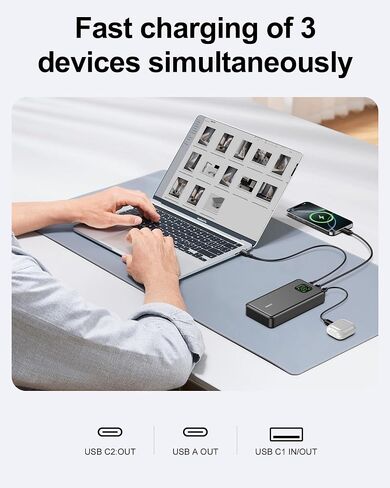 65W Laptop Power Bank, 25000mAh 101W Total Fast Charging Portable Charger in Kuwait