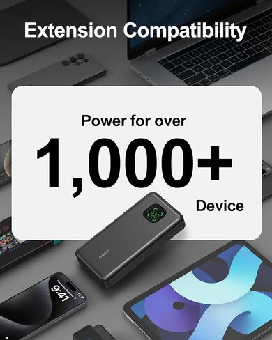 65W Laptop Power Bank, 25000mAh 101W Total Fast Charging Portable Charger in Kuwait