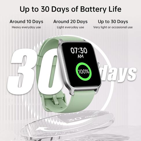 Tensky Smart Watch for Men & Women, 1.85" HD Fitness Tracker with Call in Kuwait