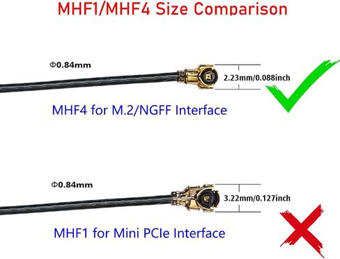 MHF4 WiFi 6E Antenna Tri-Band Internal for Laptop NGFF M.2 AX210 AX200 in Saudi Arabia