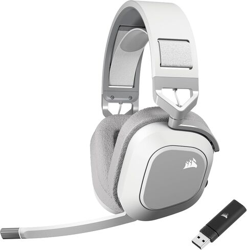 Corsair HS80 MAX Wireless Bluetooth PC PS5 Switch Gaming Headset – White in Kuwait
