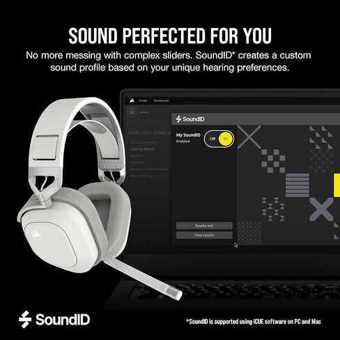 Corsair HS80 MAX Wireless Bluetooth PC PS5 Switch Gaming Headset – White in Kuwait