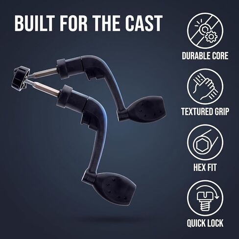 Universal Fishing Reel Handle, Plastic Power Crank Handle for Spinning and Reels, Saltwater Fishing Gear Replacement Parts in Kuwait