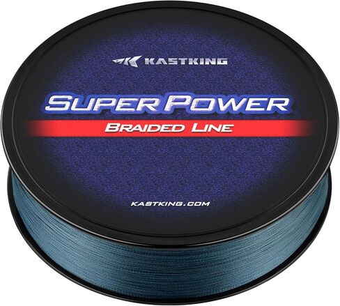KastKing Megatron 200 Baitcasting Reel, 6.4:1 Gear Ratio, Left Handed & KastKing Superpower Braided Fishing Line, Gray, 15 LB, 150 Yds in Kuwait