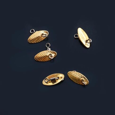 20pcs Swivel Spinning Composite Blade Fishing Accessories - Modified Fly Hooks with Rotating Spinners & Figure 8 Rings, Ideal for Micro Fishing Lures Angler Gift 2 Colors in Kuwait