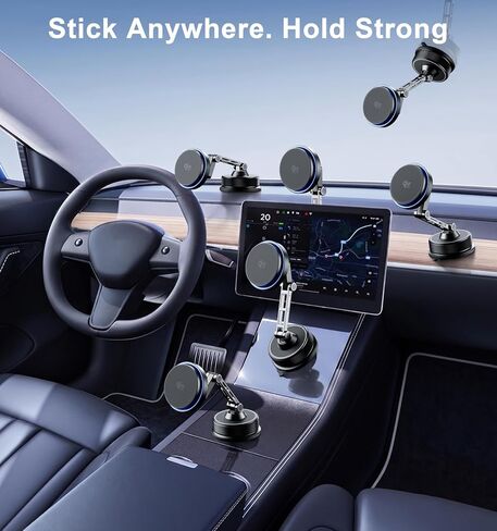 Qi2.2 25W for MagSafe Car Mount Charger, Magnetic Phone Holder for iPhone in Kuwait