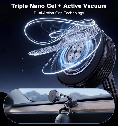 Qi2.2 25W for MagSafe Car Mount Charger, Magnetic Phone Holder for iPhone in Kuwait