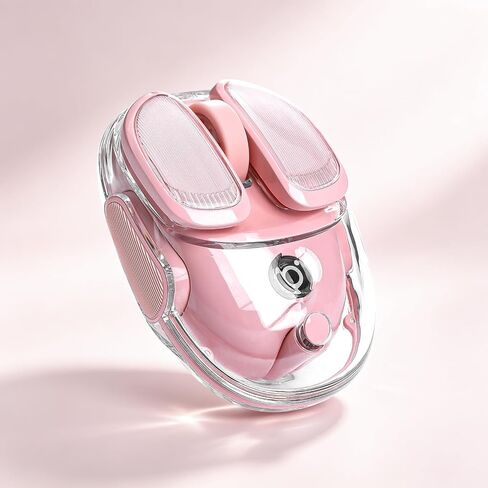 Q9 Wireless Mouse, 2.4G/BT Clear Mouse with RGB Lighting(Silver) in Kuwait