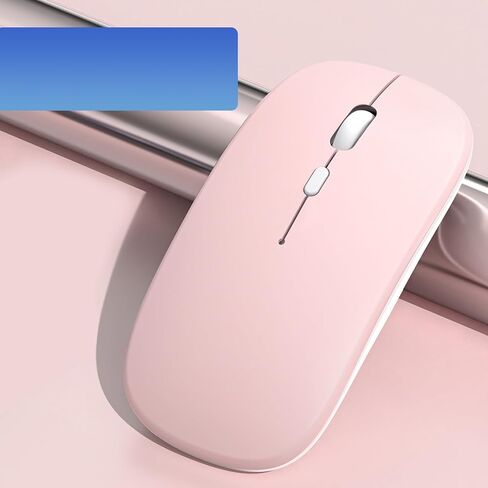 LED Wireless Mouse, Rechargeable Bluetooth Mouse, Slim Portable Computer Mice with USB Receiver, BT5.4 and 2.4G Dual Mode Connection, Quiet Silent for Laptop/Notebook/pc/iPad/Chromebook in Kuwait