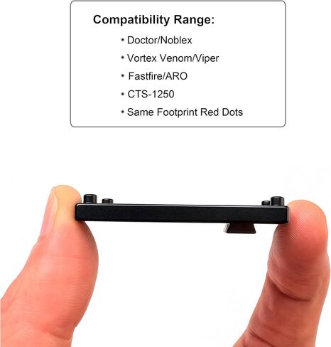 Dovetail Doctor Footprint Red Dot Mount Adapter Plate 7075 T6 Compatible with Non-MOS Glock 17 19 20 21 22 23 34 35 40 41 45 47 in Saudi Arabia