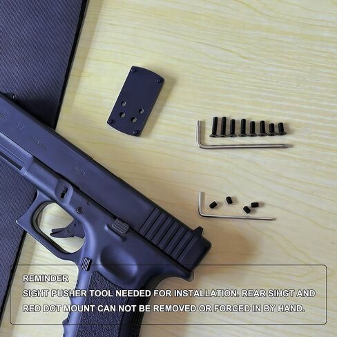 Dovetail Doctor Footprint Red Dot Mount Adapter Plate 7075 T6 Compatible with Non-MOS Glock 17 19 20 21 22 23 34 35 40 41 45 47 in Saudi Arabia
