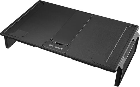 Enermax Gaming Laptop Stand, 360° Notebook Stand Height-Adjustable with RGB Lighting, Riser for Laptops from 10 to 17.3 Inches, Tablet Holder with Ventilation for Desk, Black (ELS001) in Kuwait
