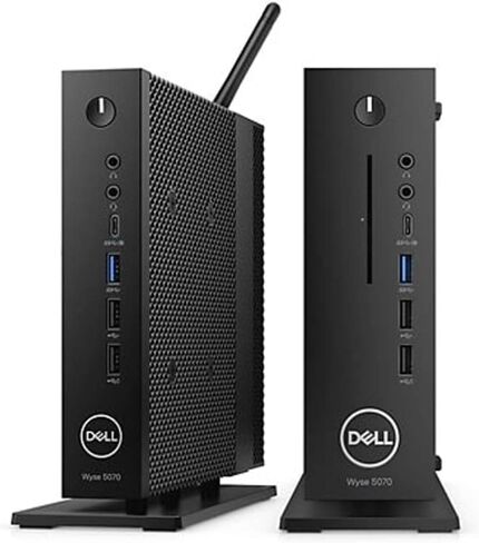 Dell Wyse 5070 Thin Client Desktop | Pentium Silver - J5005-16GB SSD Hard Drive - 4GB RAM | 4 cores @ 2.8 GHz ThinOS Black in Kuwait