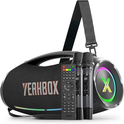 Yeahbox X-Boom X Portable Bluetooth Party Speaker with Dual Mics, 200W Peak in Saudi Arabia