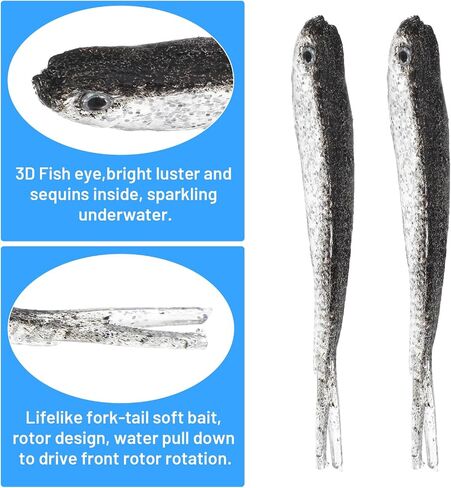 50PCS Soft Plastic Baits 2.75in Soft Fishing Lure in Kuwait