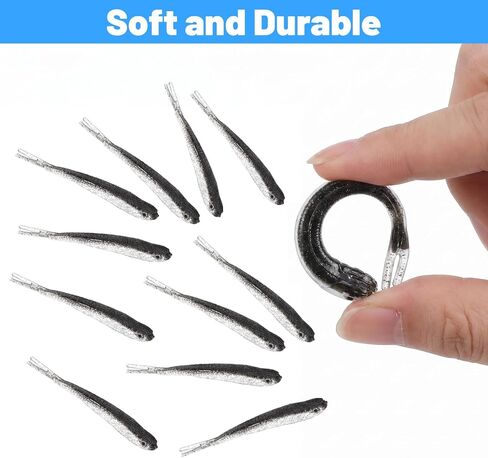 50PCS Soft Plastic Baits 2.75in Soft Fishing Lure in Kuwait