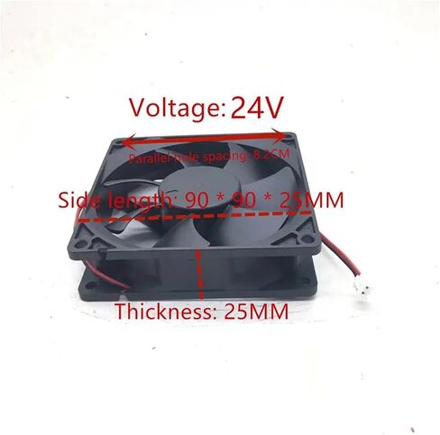 IP68 Waterproof Cooling Fan DC12V/24V/48V 6CM/8CM/9CM/12CM ZX9225F24S in Kuwait