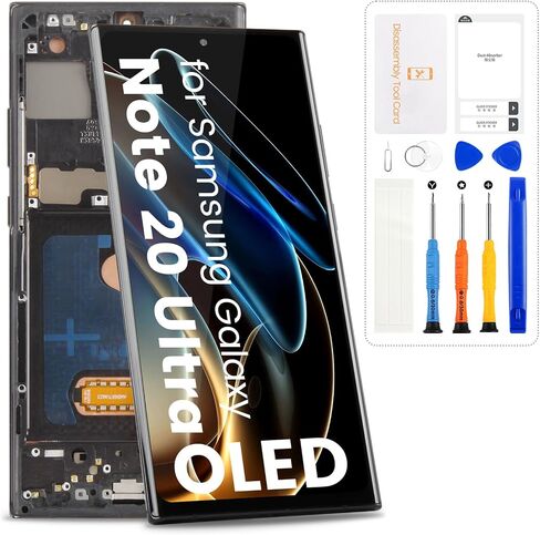 OLED for Samsung Galaxy Note 20 Ultra 5G Screen Replacement with Frame in Kuwait