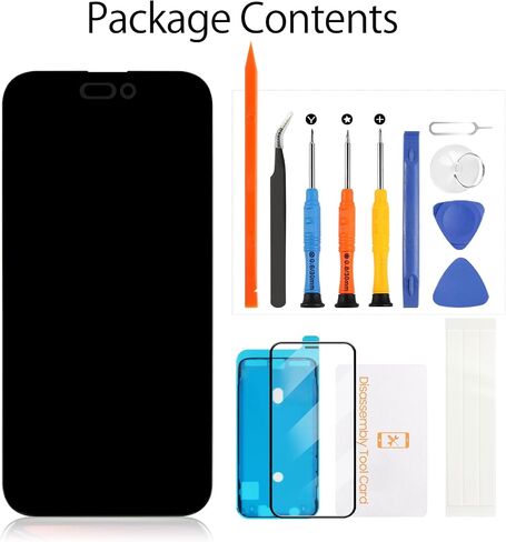 for iPhone 14 Pro Max OLED Screen Replacement with Proximity Sensor Flex Cable 6.7" Display Assembly Touch Digitizer Repair Kit A2894 A2651 A2893 A2895 A2896 (Hard OLED, Same Notch Size) in Kuwait