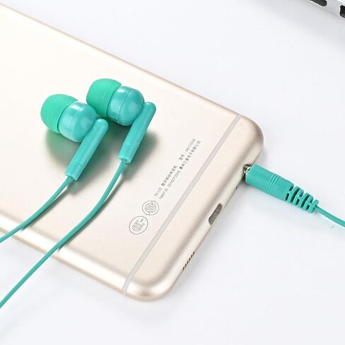 10 Pack Bulk Kids Earbuds for School Classroom Children, Wired in-Ear Headphones 3.5mm Affordable Earphones for Student Boys Girls Toddler Teen and Adult (Mixed Colors) in Saudi Arabia